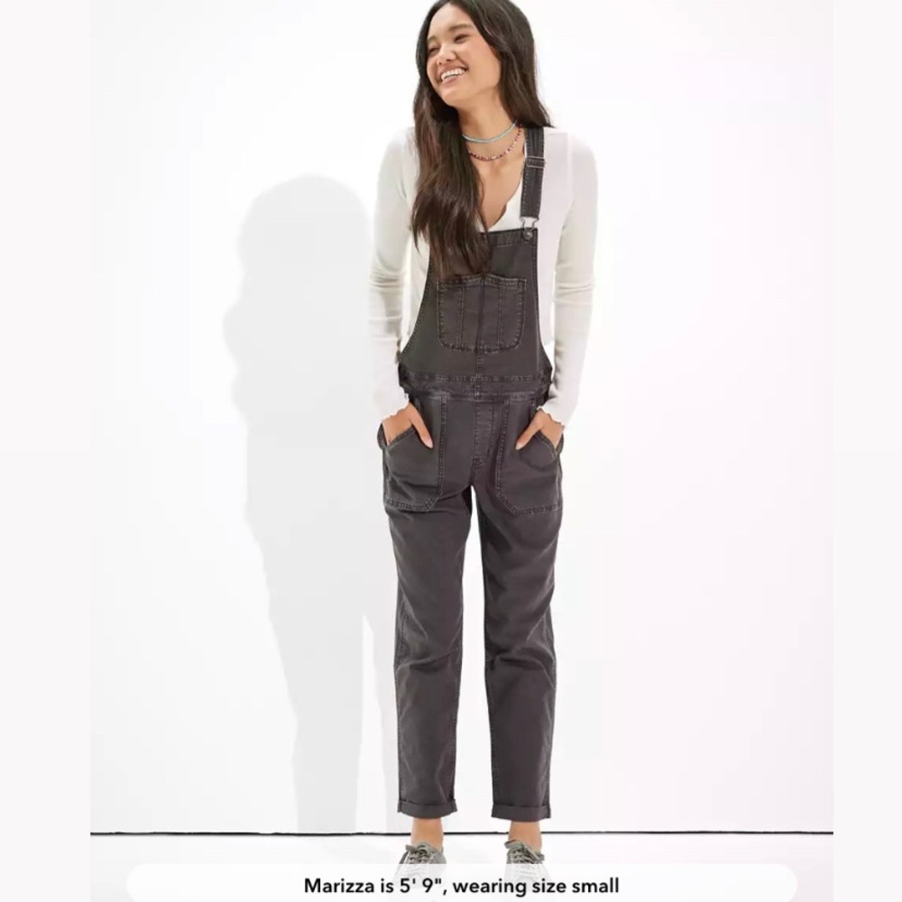 AE Stretch Tomgirl Overall-Black